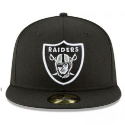 Raiders 59fifty white black dacave