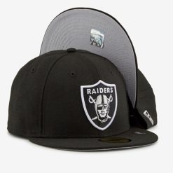 Raiders 59fifty white black dacave grey