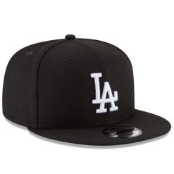 LOS ANGELES DODGERS BASIC BLACK AND WHITE 9FIFTY SNAPBACK Capstoresg Hatstoresg Dacavestore Photo3