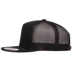 Yupoong Trucker Full Black Front New2