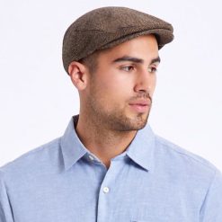 Brixton Hooligan Brown Flat Cap Dacavestore Hatstoresg Capstoresg12