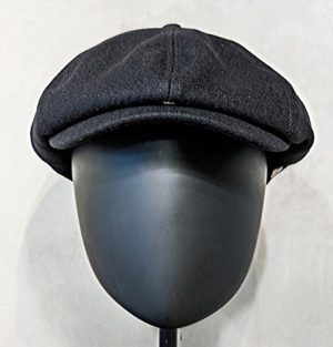 black cabbie hat