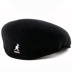 kangol wool 504 black flat cap1 dacavestore capstoresg hatstoresg