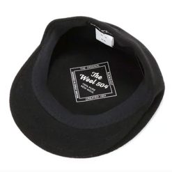 kangol wool 504 black flat cap2 dacavestore capstoresg hatstoresg