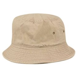 Newhattan Plain Khaki Kids Bucket Hat