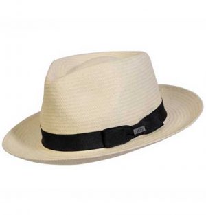 Conner Hats Casablanca Fedora Straw White Hat