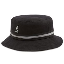 kangol bucket Stripe Lahinch black front1 dacave