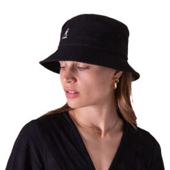 kangol bucket washed black front099 dacave