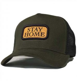 Sons brand A-frame trucker mesh cap STAY home