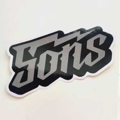 sons logo grey sticker