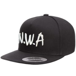 nwa snapback cap black