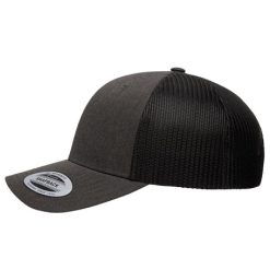 Retro Trucker Dark Heather Grey Side