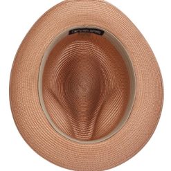 Stacy Adams Moore Straw Fedora Light Beige Hat19 Hatstoresg Capstoresg Dacavestore newphoto61183