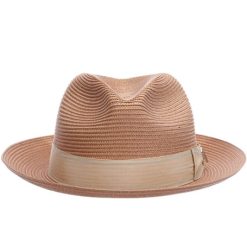 Stacy Adams Moore Straw Fedora Light Beige Hat9 Hatstoresg Capstoresg Dacavestore newphoto6183