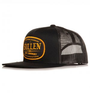 Sullen Supply Black Trucker Snapback Hat dacave Capstoresg Hatstoresg Dacavestore