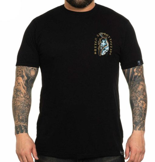 Sullen Art Collective Stegall Skull Protect What You Love Tattoo Tee Black Short Sleeve T Shirt dacave store front