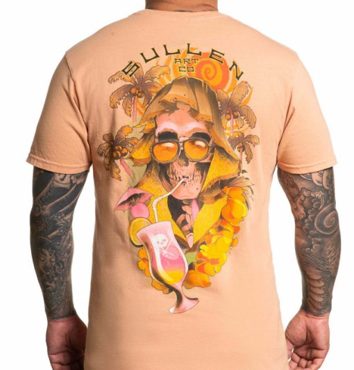 Sullen Art Collective Sun Bum Tropical Vacation Cocktail Tee Short Sleeve T Shirt dacave store front1 1