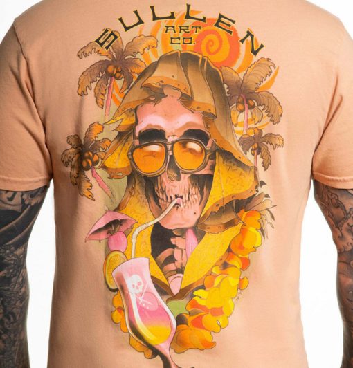 Sullen Art Collective Sun Bum Tropical Vacation Cocktail Tee Short Sleeve T Shirt dacave store front2