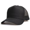 SONS Brand Plain Aframe Trucker Mesh Cap Black