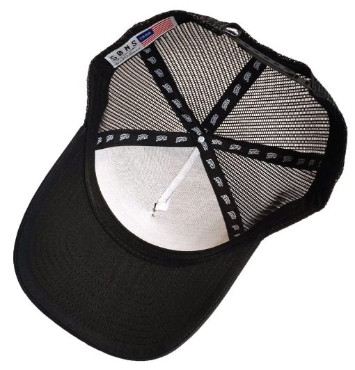 SONS Brand 'Island Boy' Aframe Trucker Mesh Cap Black - Image 3