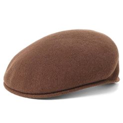 brown kangol flat cap