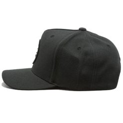 Brixton Crest MP 09Snapback Cap Black Heather Grey Dacavestore Capstoresg Hatstoresg front