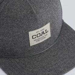 Coal The Uniform Classic Snapback Cap Charcoal Flannel8098