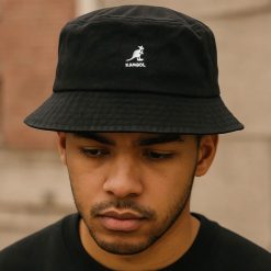 kangol bucket 0washed black front989 dacave 1