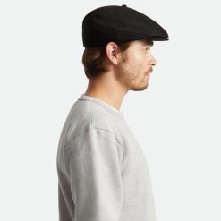 Brixton Brood Flat Cap Blck2 dacavestoresg