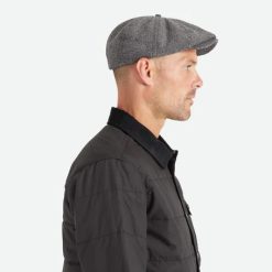 Brixton Brood Flat Cap Grey9990 dacavestoresg