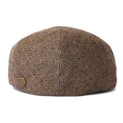 Brixton Hooligan Flat Cap Brown3 dacavestoresg