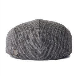 Brixton Hooligan Flat Cap Grey Black1 dacavestoresg