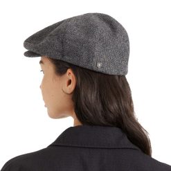 Brixton Hooligan Flat Cap Grey Black7780898 dacavestoresg