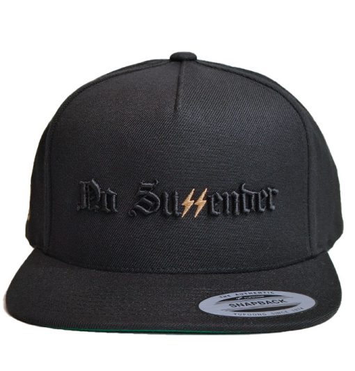 SONS "NO SURRENDER II" Black on Black Snapback Cap - Image 2