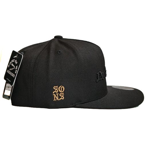 SONS "NO SURRENDER II" Black on Black Snapback Cap - Image 3