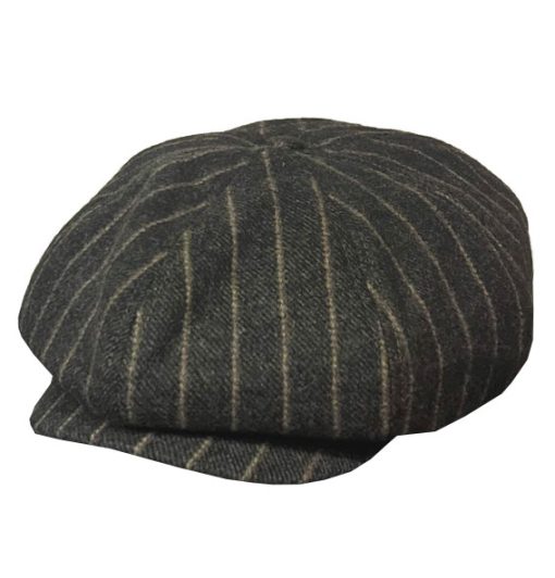 SONS motley brown pinstripe newsboy Hat dacave