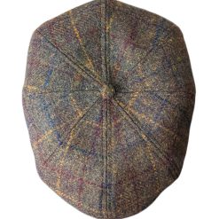 SONS motley newsboy plaid moss brown model Hat dacavestore