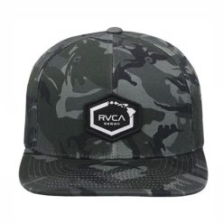 RVCA Island Hex Snapback77 Hat Black Camo Hat Dacavestoresg Capstoresg Hatstoresg1