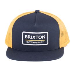 Brixton Washed Navy Bright1 Gold MP SNAPBACK Dacavestore Capstoresg Hatstoresg front