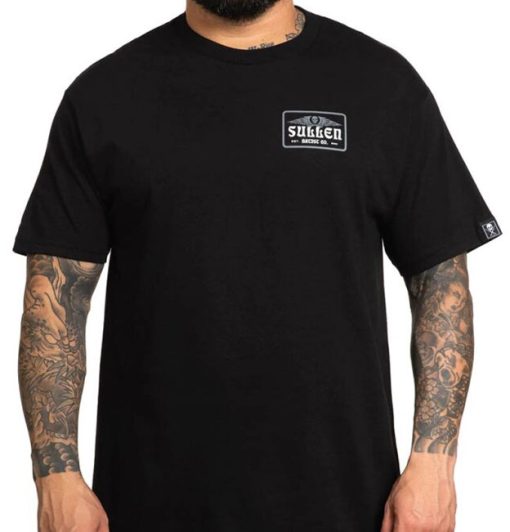 Sullen Art Collective Death Crest Tee1 Black Standard Short Sleeve T Shirt dacave store front8