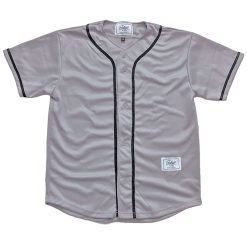 blank baseball jersey grey