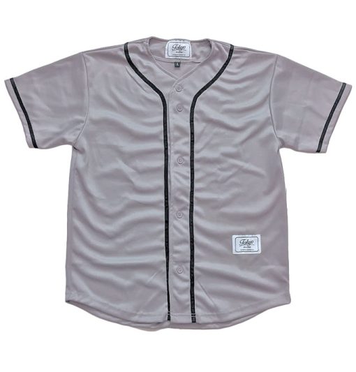 blank baseball jersey grey