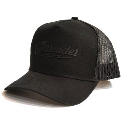 SONS Brand 'Surrender' Aframe Trucker Mesh Cap Black on Black