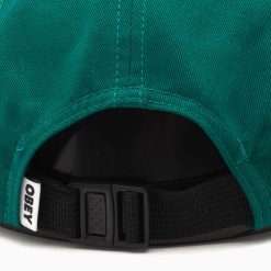 OBEY Clothing Bold Label90 Organic 5 Panel Unisex Cap green