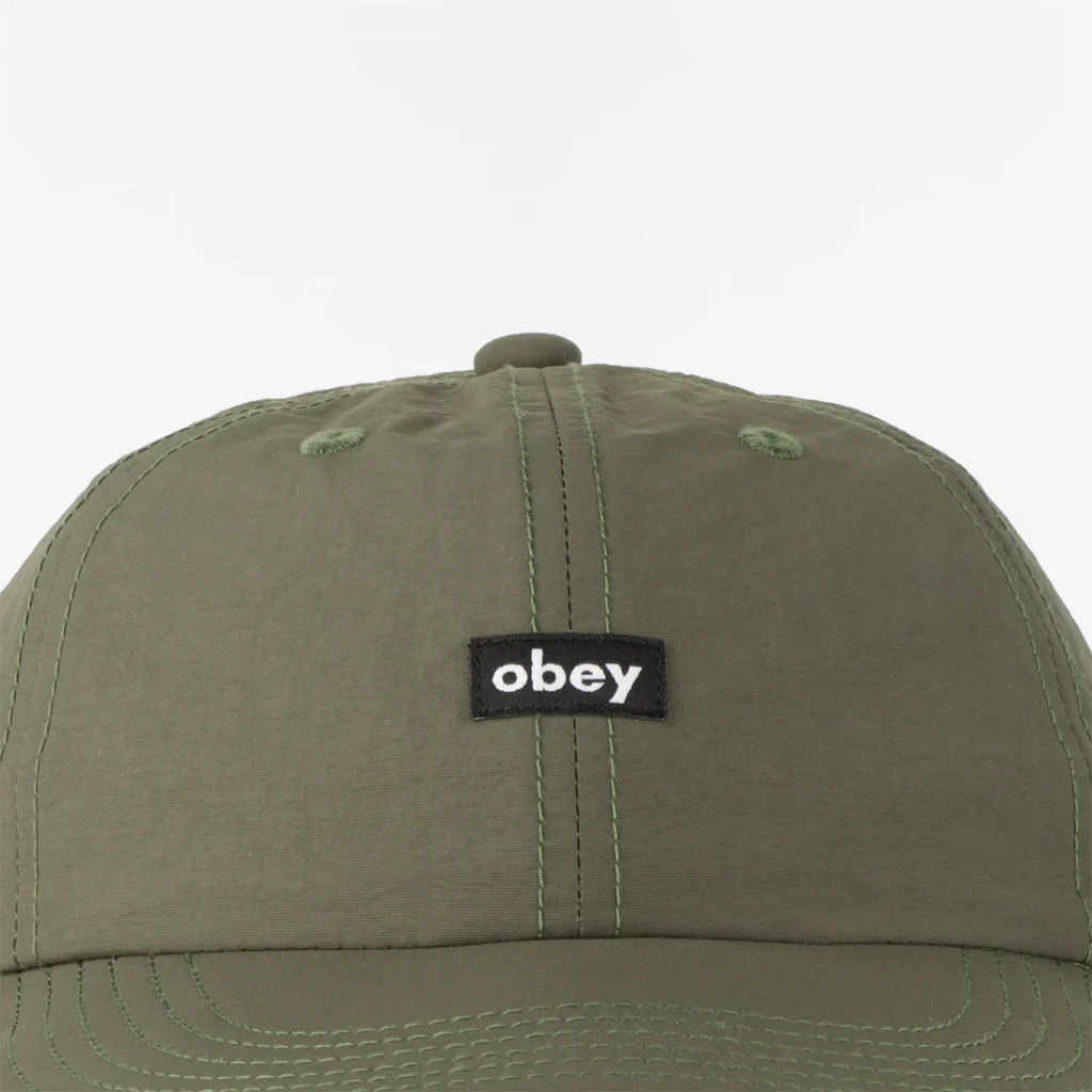 OBEY Lowercase6PanelStrapback CapGreenMossGreen 02