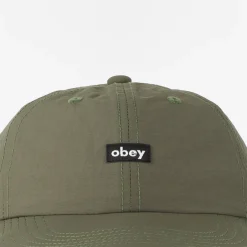 OBEY Lowercase6PanelStrapback CapGreenMossGreen 02