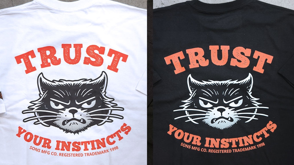 cat design sons brand tee tshirt instinct