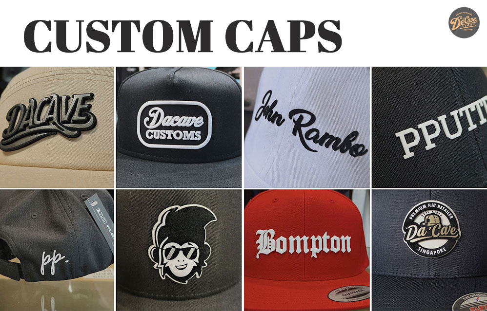 Custom Cap Design Service In Singapore No Minimum Order For High Quality Caps Da Cave Store Singapore