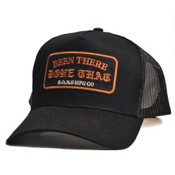 SONS Brand 'Been There Done That' Aframe Trucker Mesh Cap Black