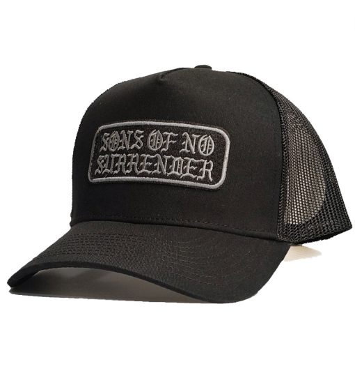 SONS Brand 'OG Patch' Aframe Trucker Mesh Cap Black